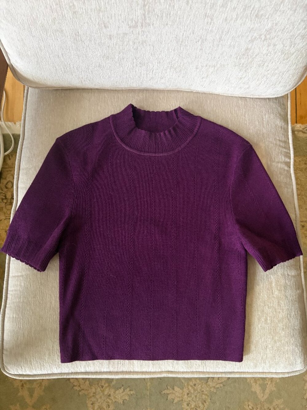 Sezane Freddy Jumper Mauve - Size XXS - Picture 2 of 5